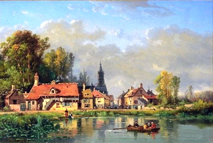 Vue Epernay par Charles Kuwasseg